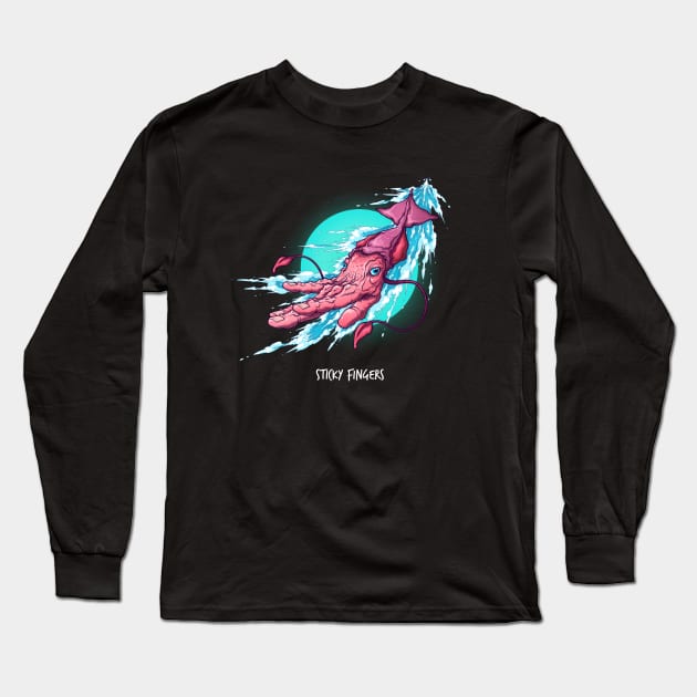 Sticky Fingers Long Sleeve T-Shirt by jimmycrockett